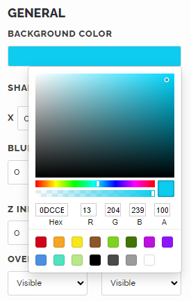Commenze drag and drop editor