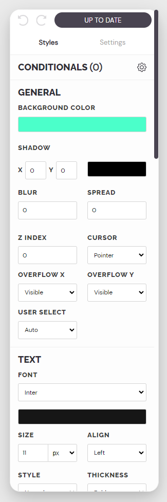 Commenze drag and drop editor